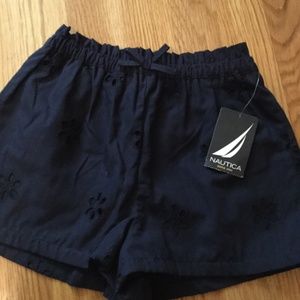 Navy blue nautica floral shorts